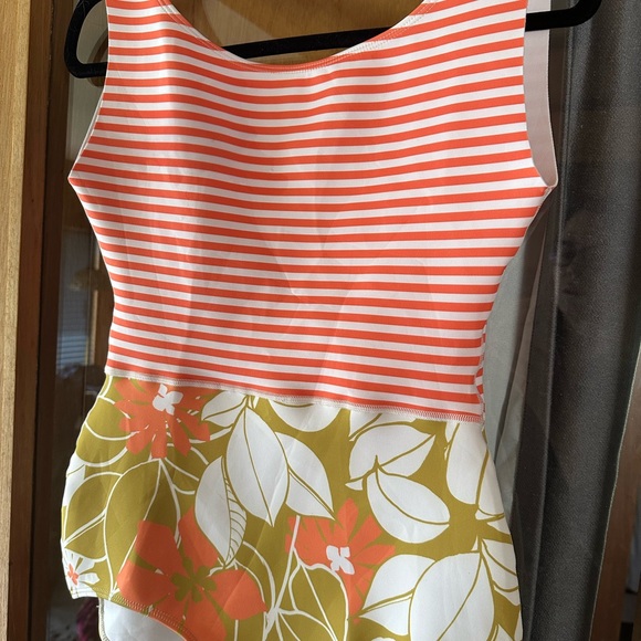 Seea Striped and Floral One Piece Swimsuit - Picture 2 of 5